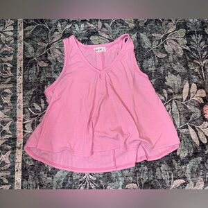 New In Pink Flowy Tank Top